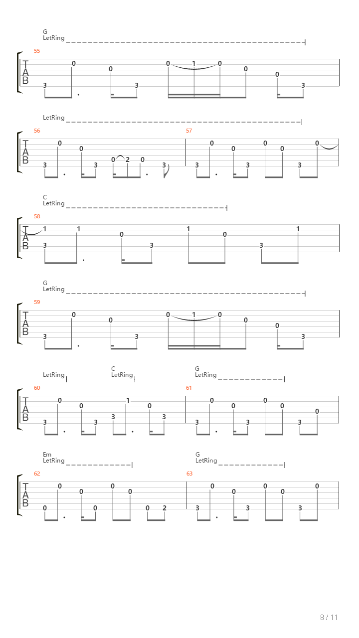 Skipping Stone吉他谱