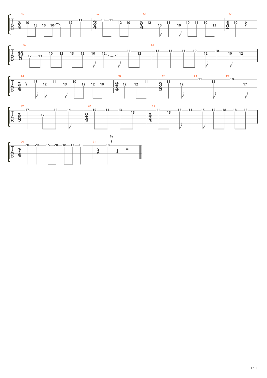 Whiplash吉他谱