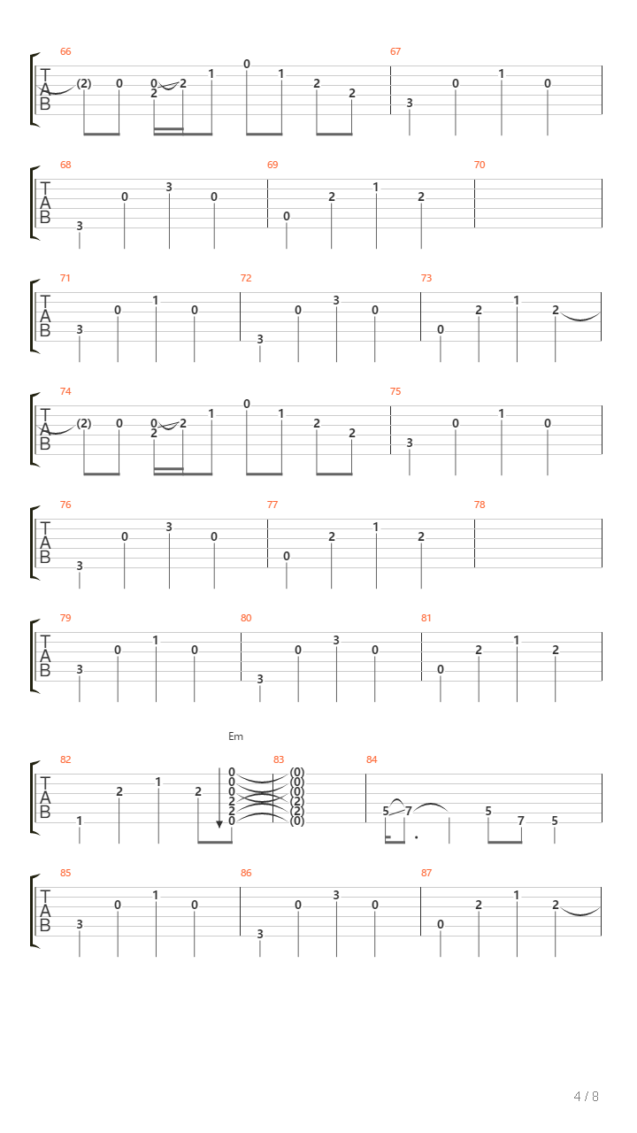 Kah Oti吉他谱