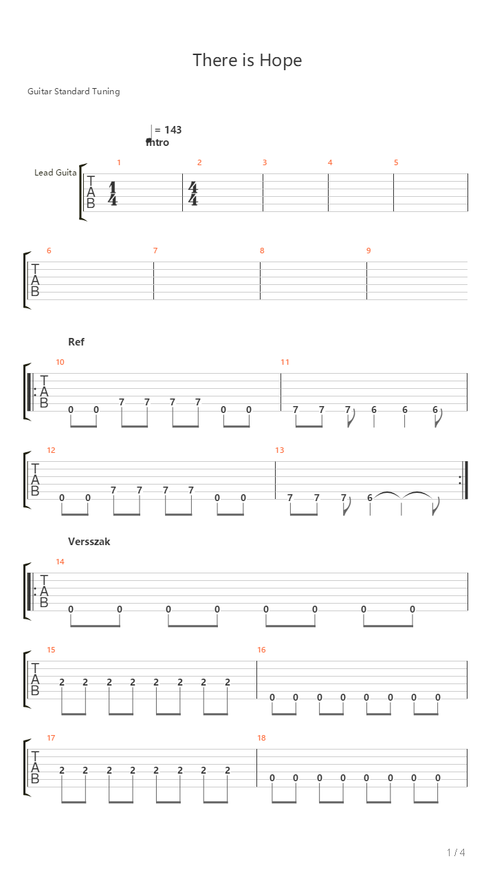 There Is Hope吉他谱