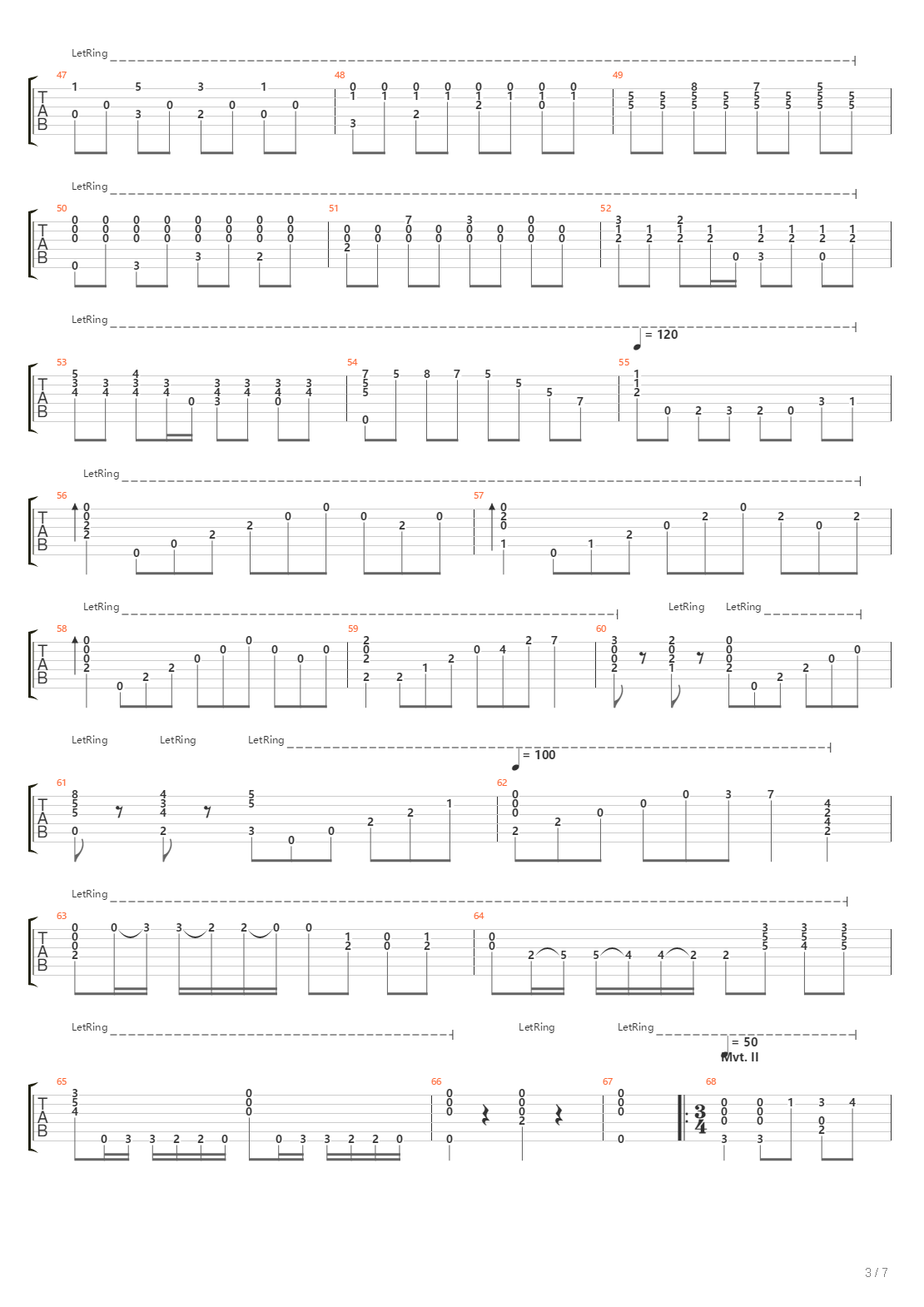 Sonata No1吉他谱