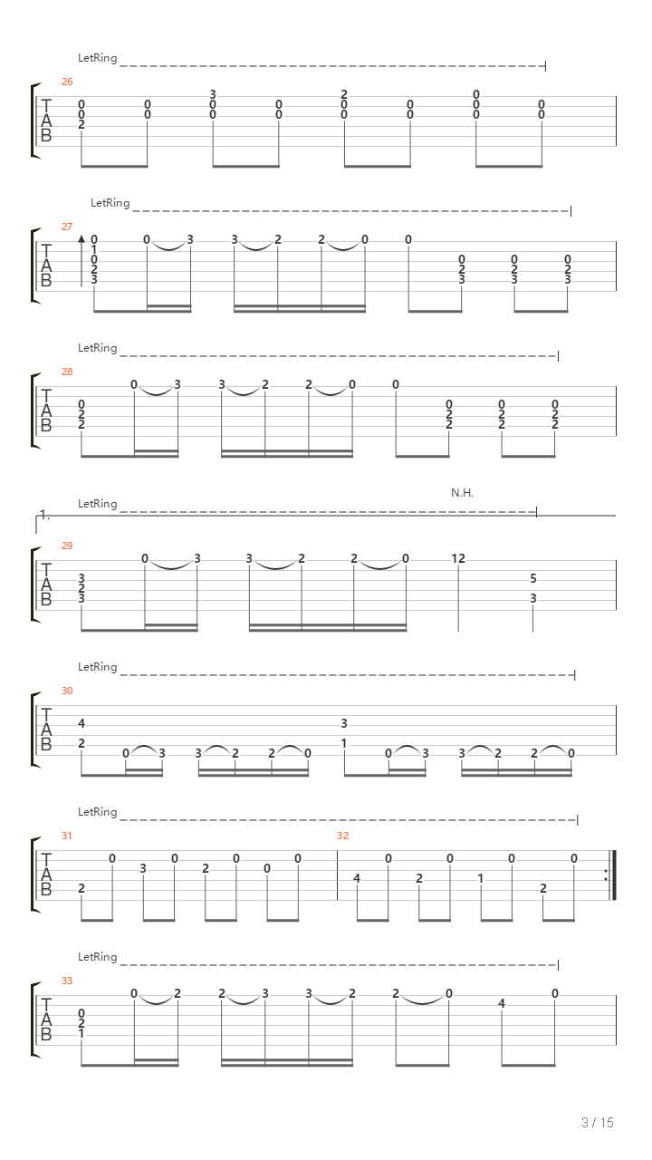 Sonata No1吉他谱