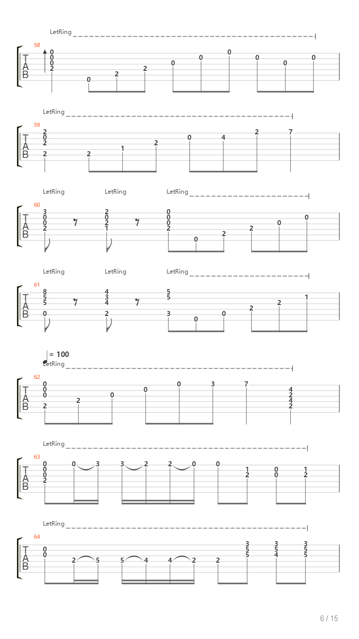 Sonata No1吉他谱