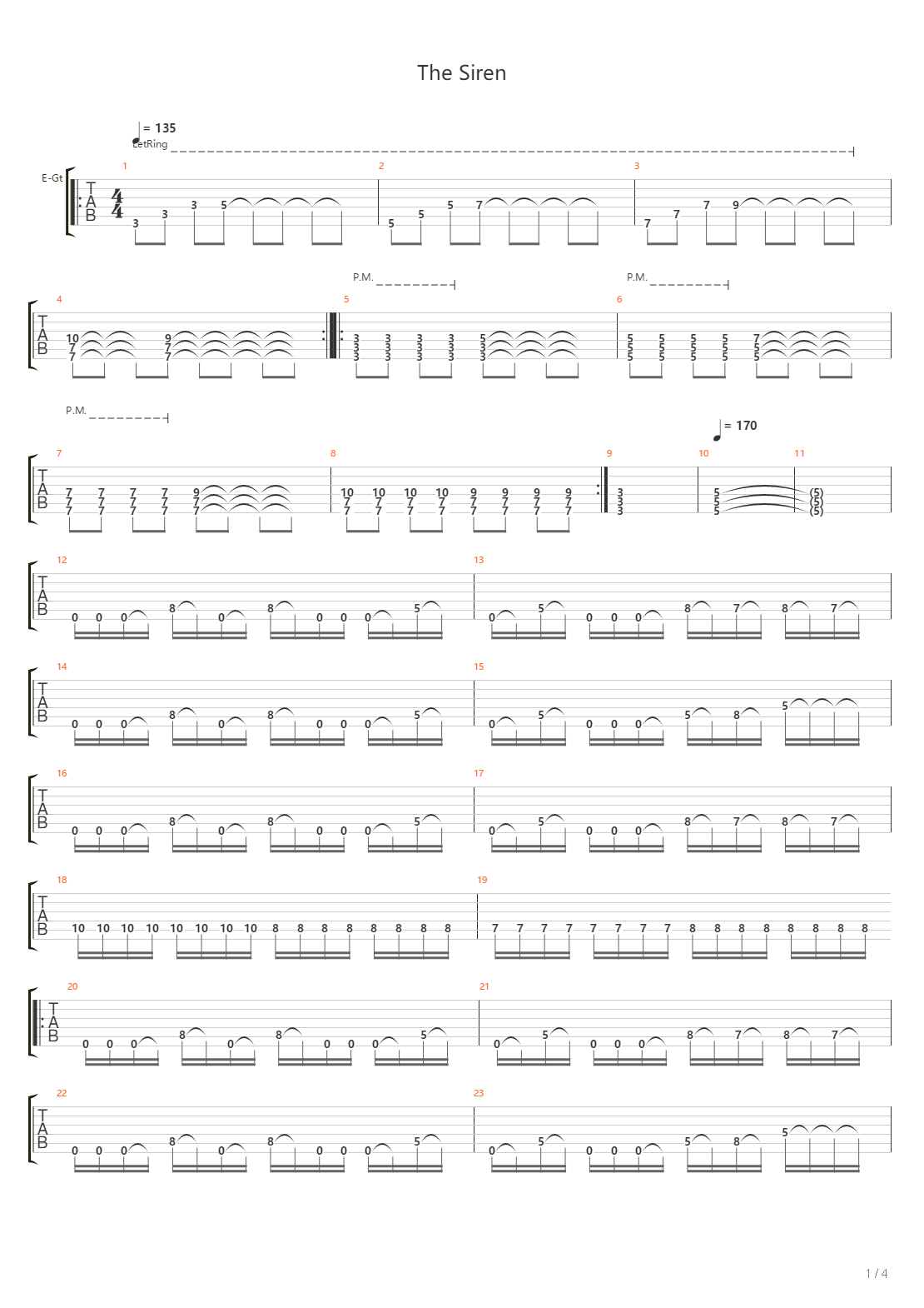 The Siren吉他谱