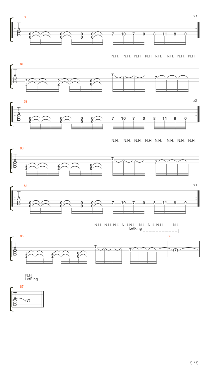 The Siren吉他谱