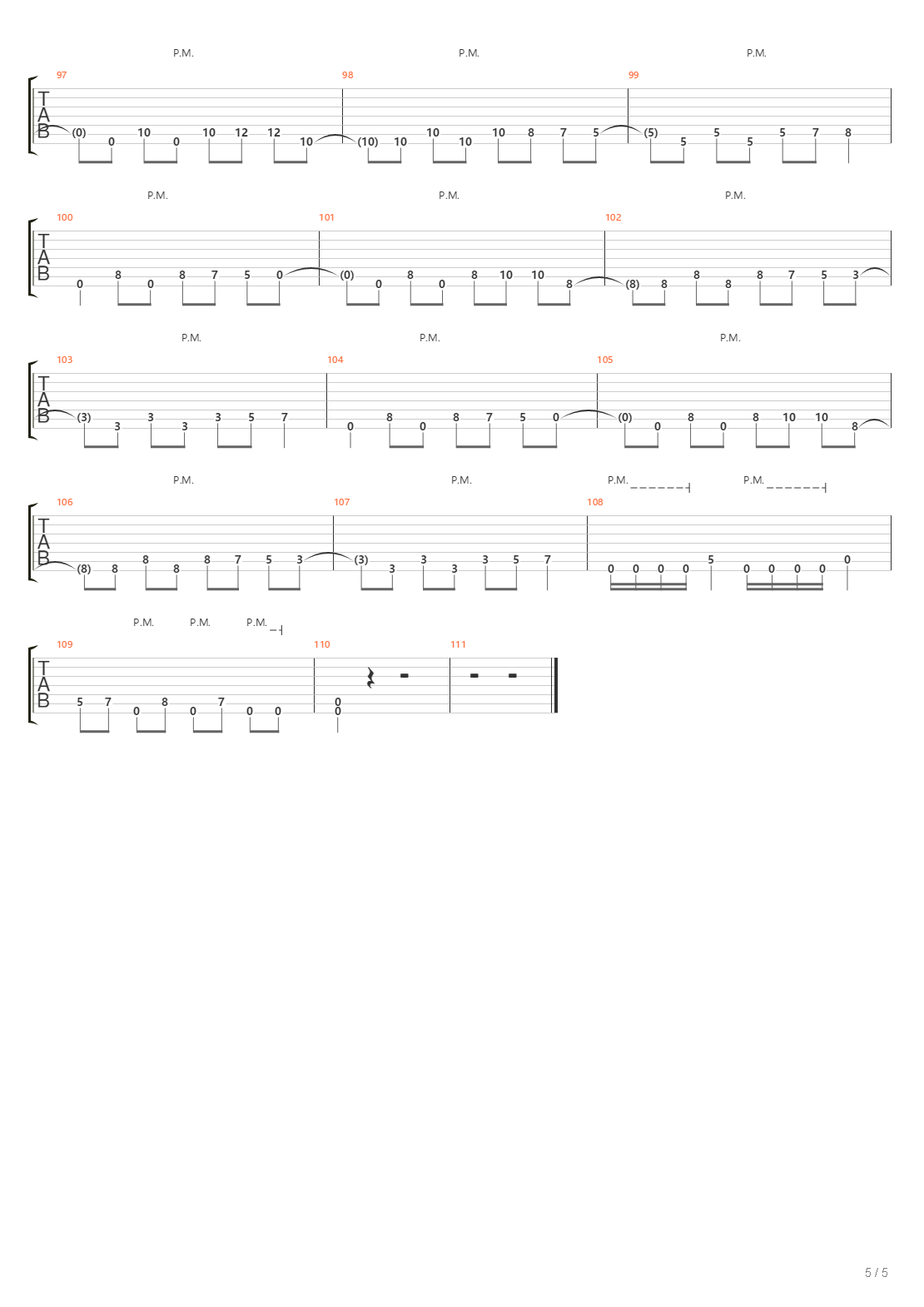 10000 Dc吉他谱