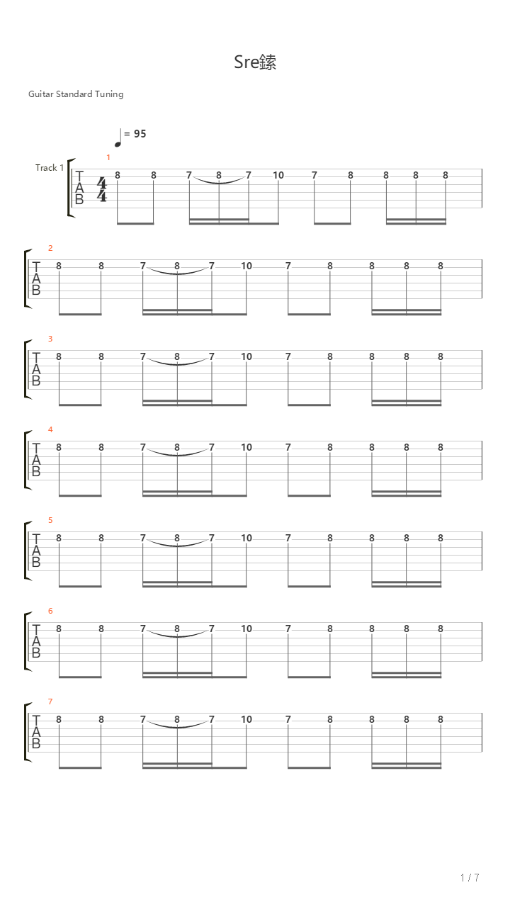 Sreca吉他谱