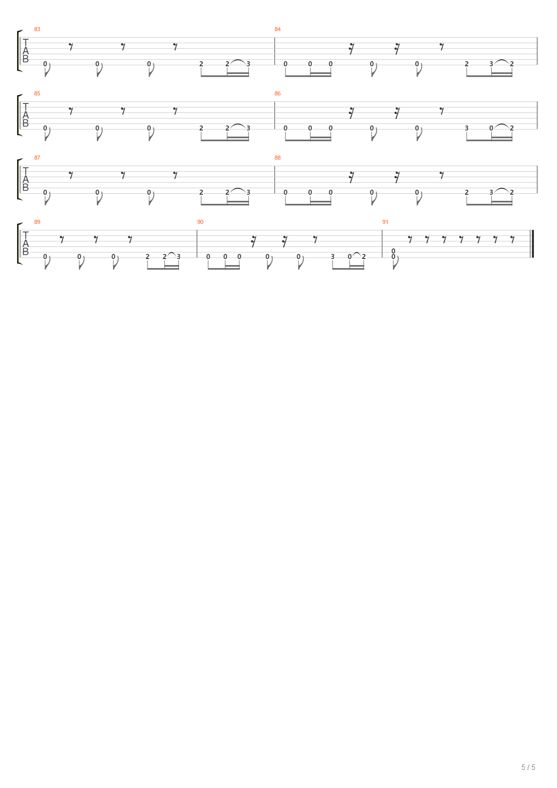 Sink吉他谱