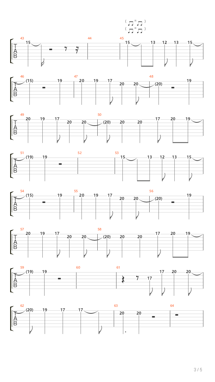 Pachelbel's Canon吉他谱