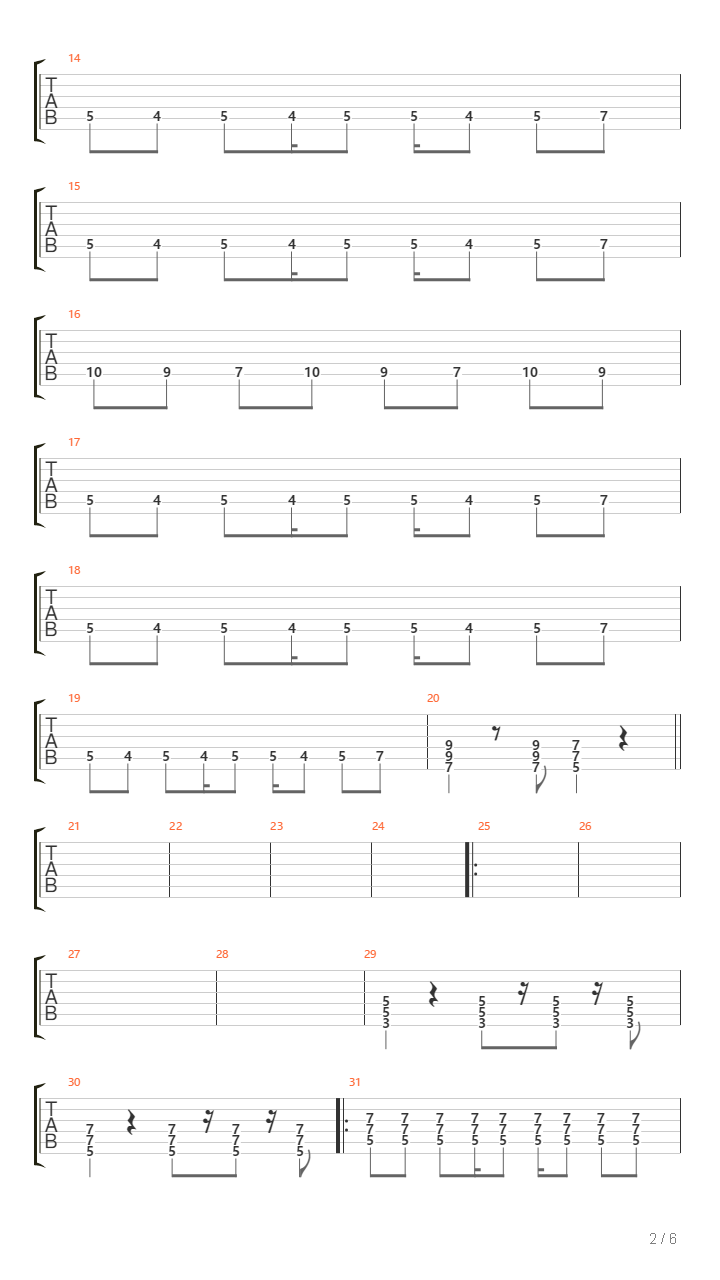 Frajil吉他谱