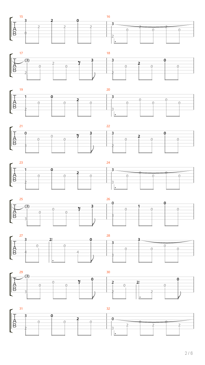 O Sarinah吉他谱