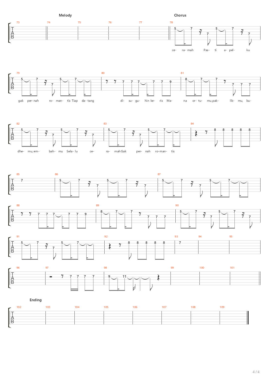 Ningrat吉他谱