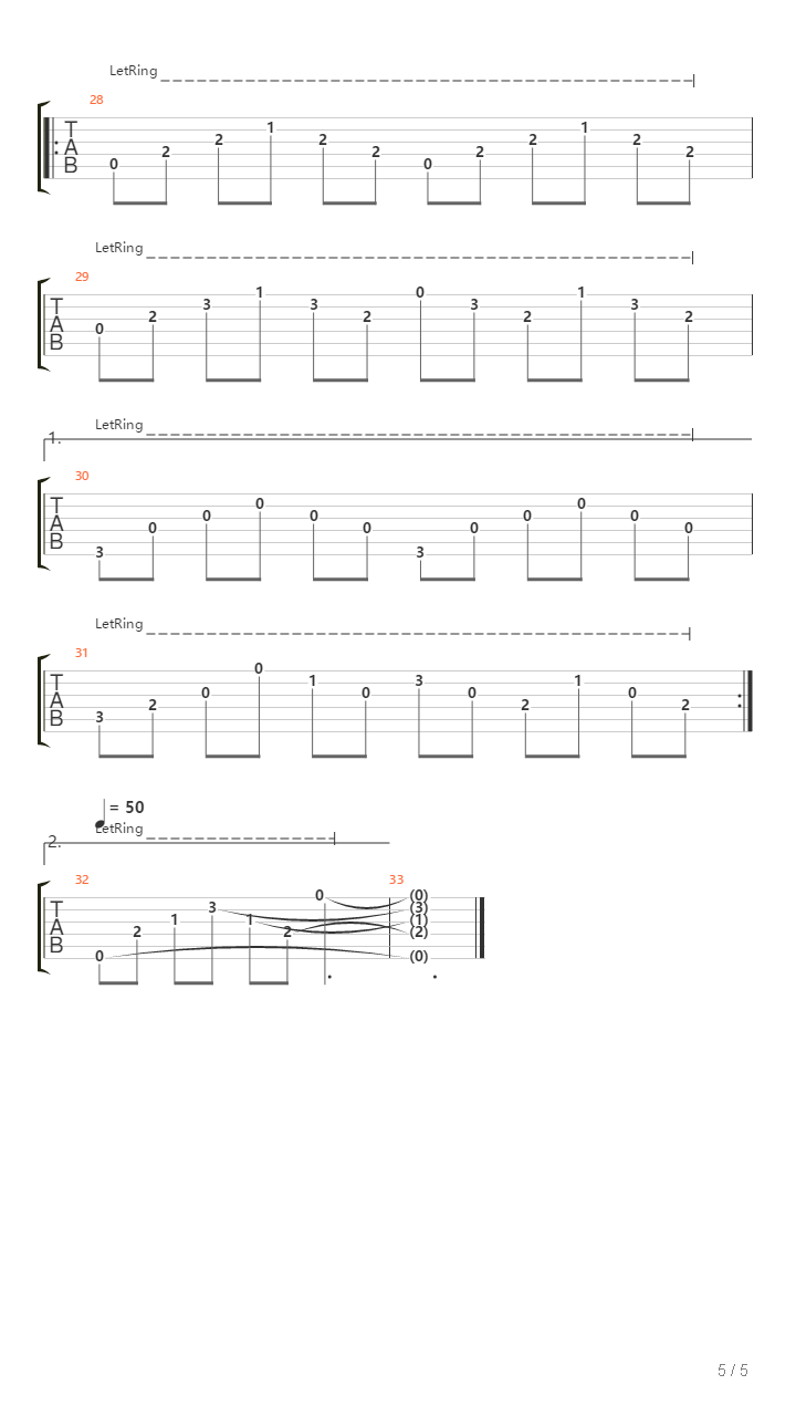 Kometa吉他谱