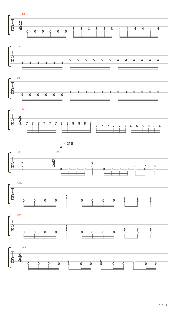 Passive Necrophile吉他谱