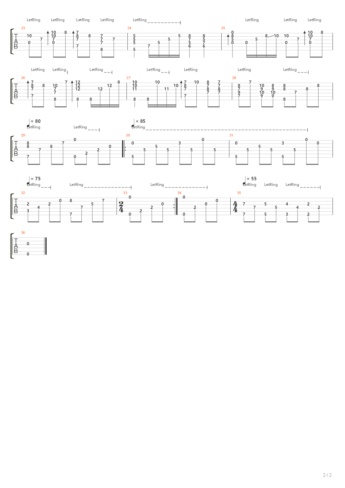 Simple Regret吉他谱