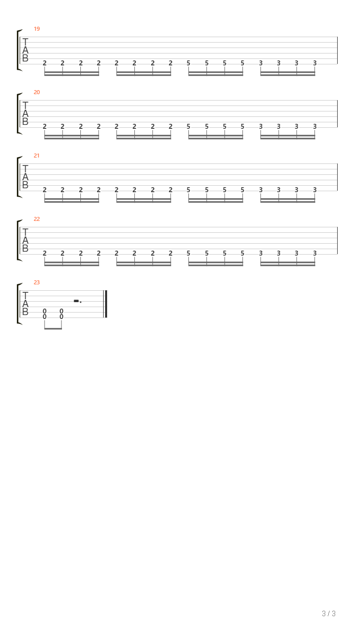 Ta Gueule吉他谱