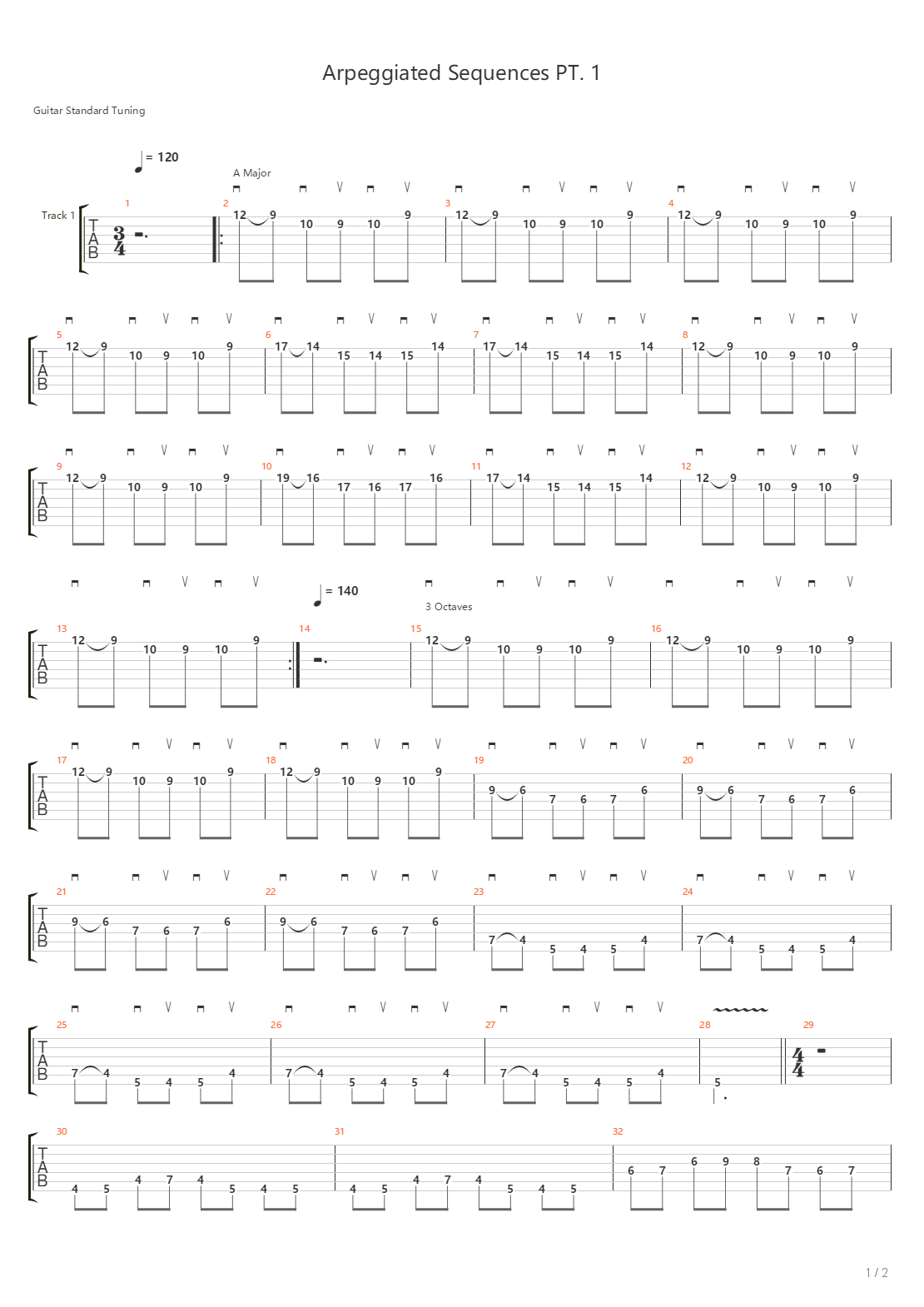 Arpeggiated Sequences Part 1吉他谱