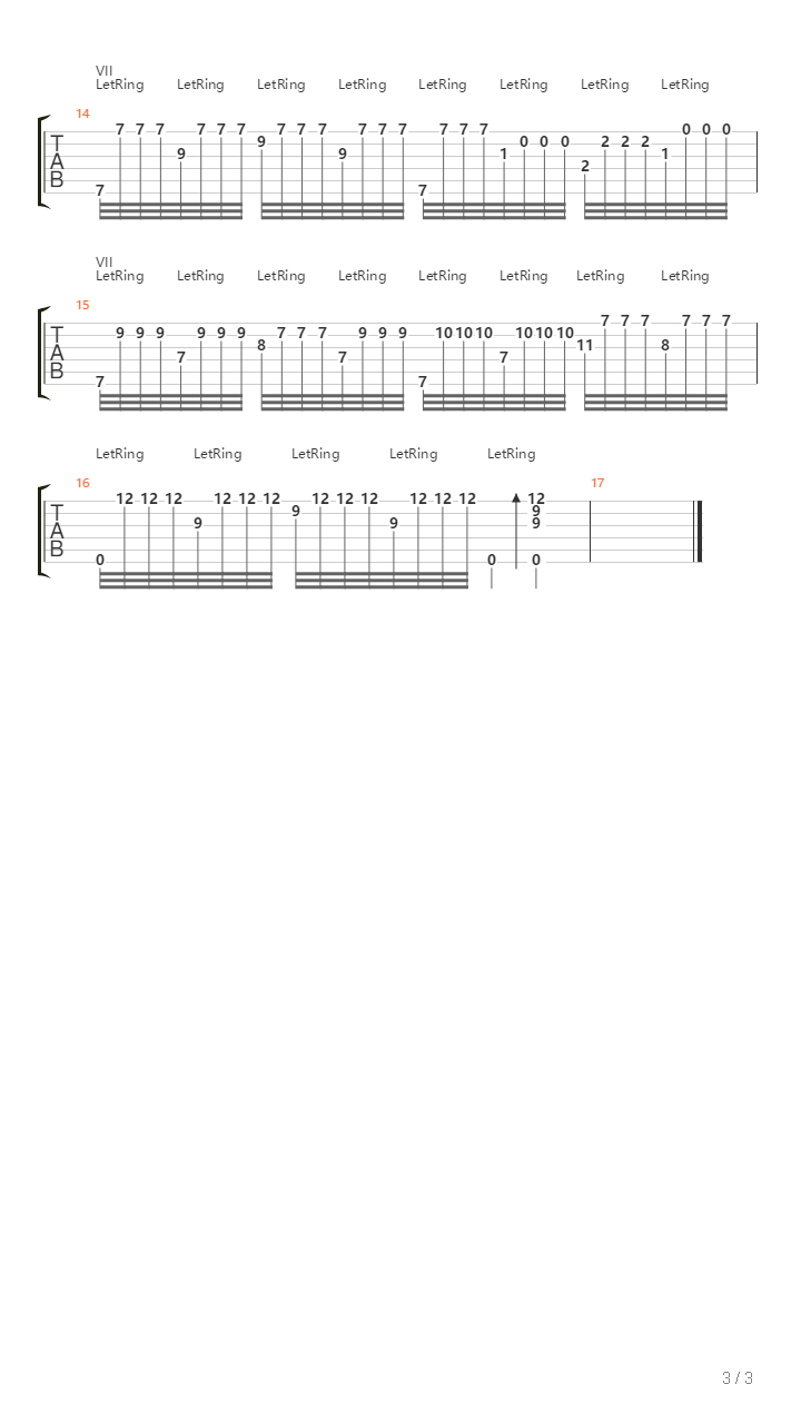 Etude Tremolo吉他谱