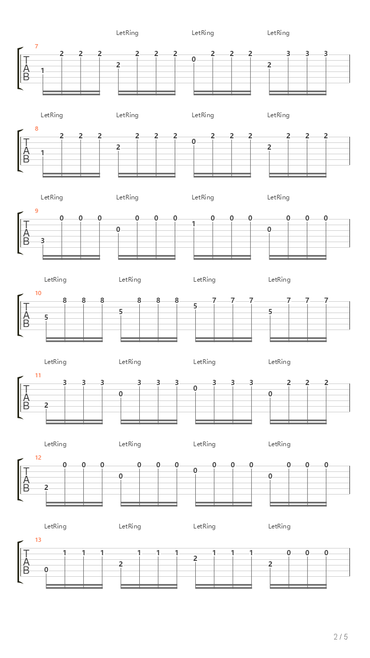 Tremolo Etude 4 Book 3吉他谱