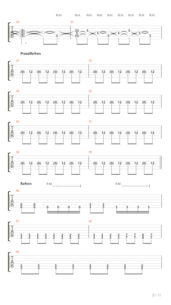 Pancerz吉他谱