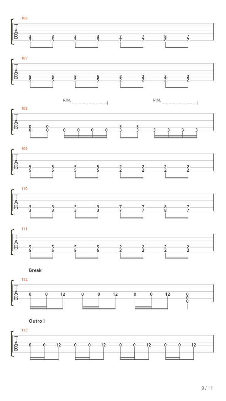 Pancerz吉他谱