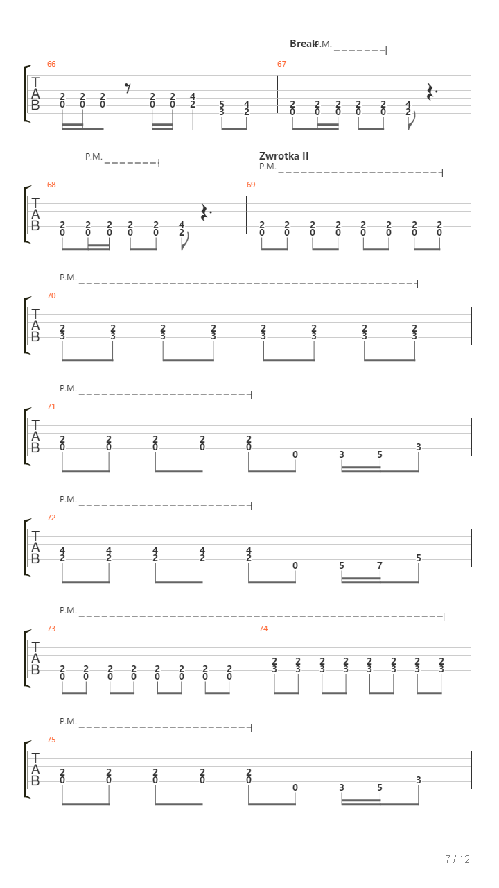 Ptaszek吉他谱