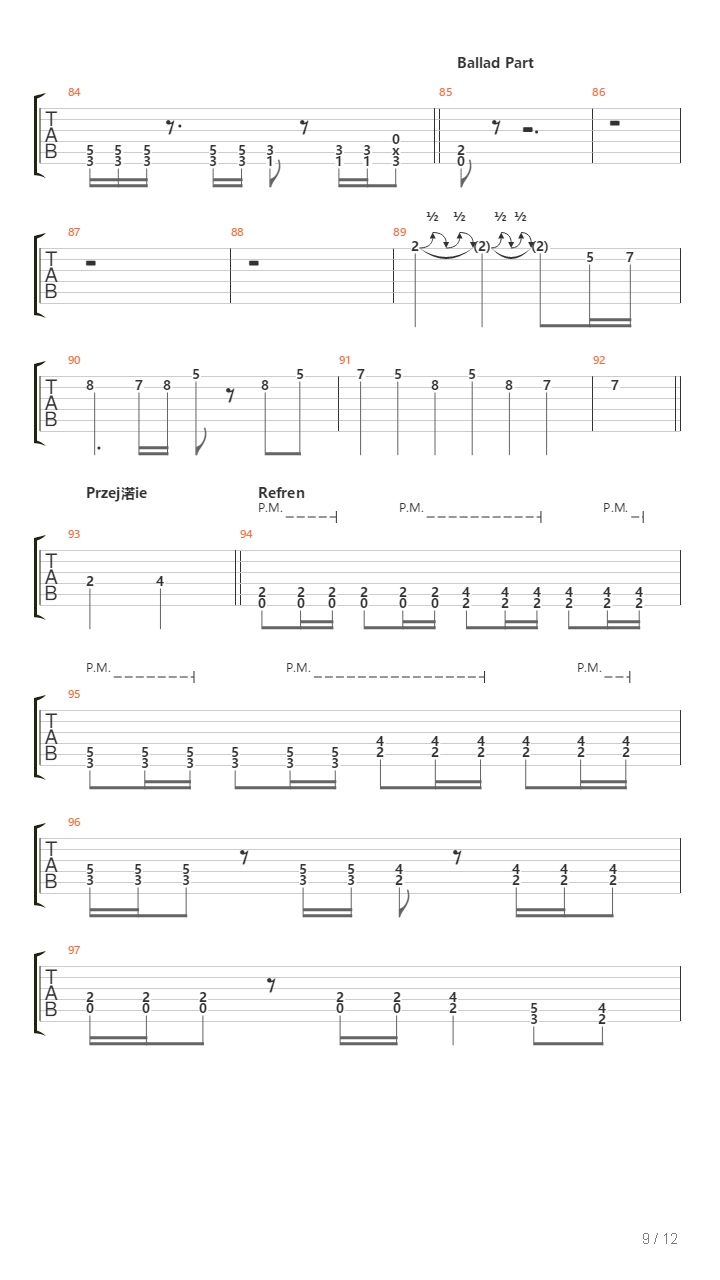 Ptaszek吉他谱