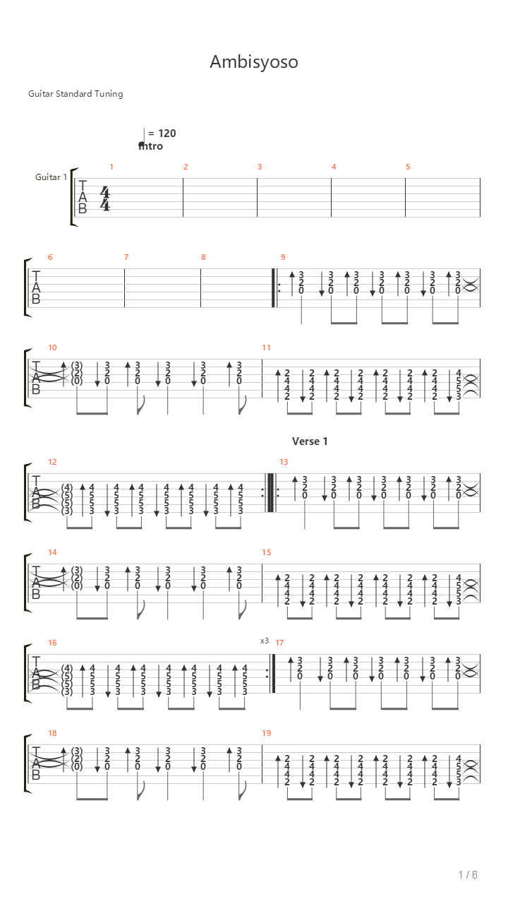 Ambisyoso吉他谱