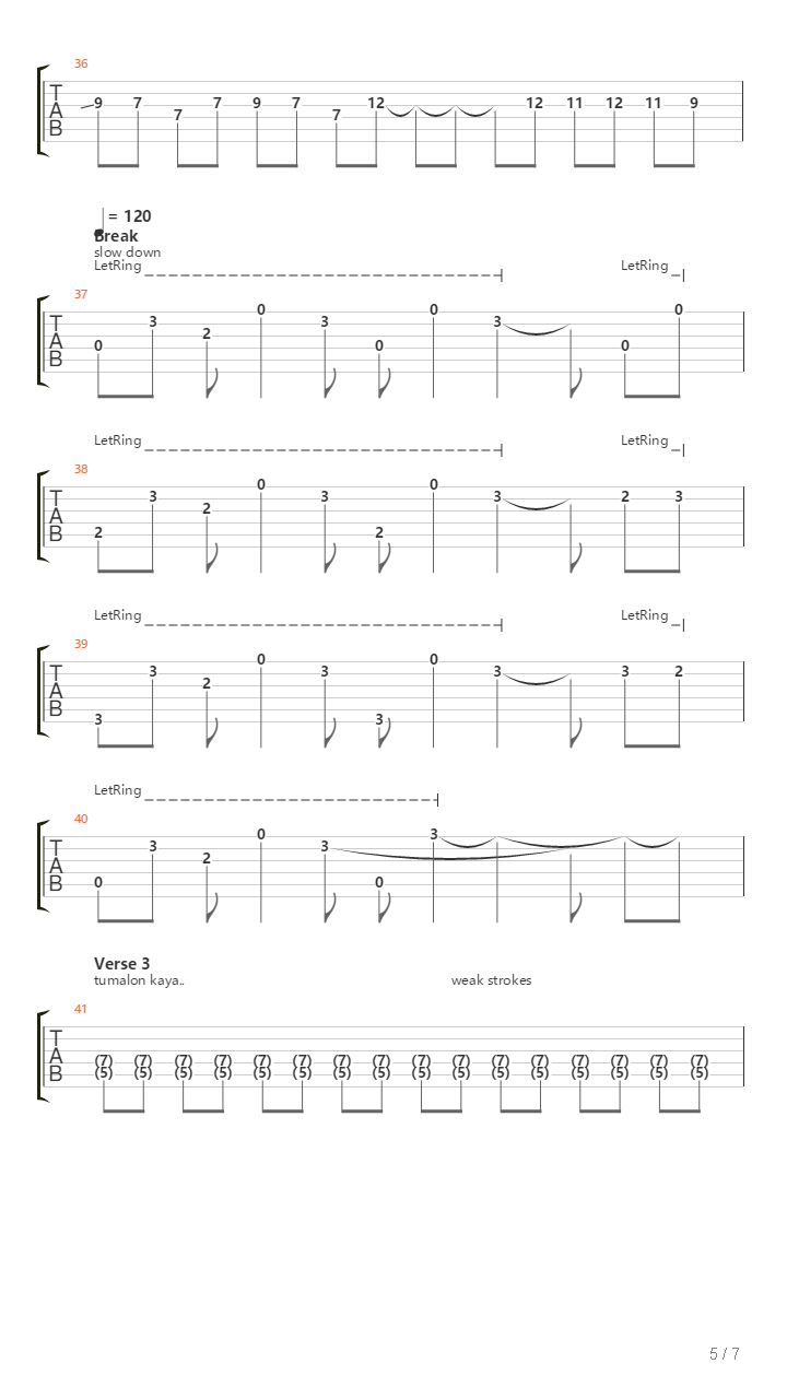 Narda吉他谱