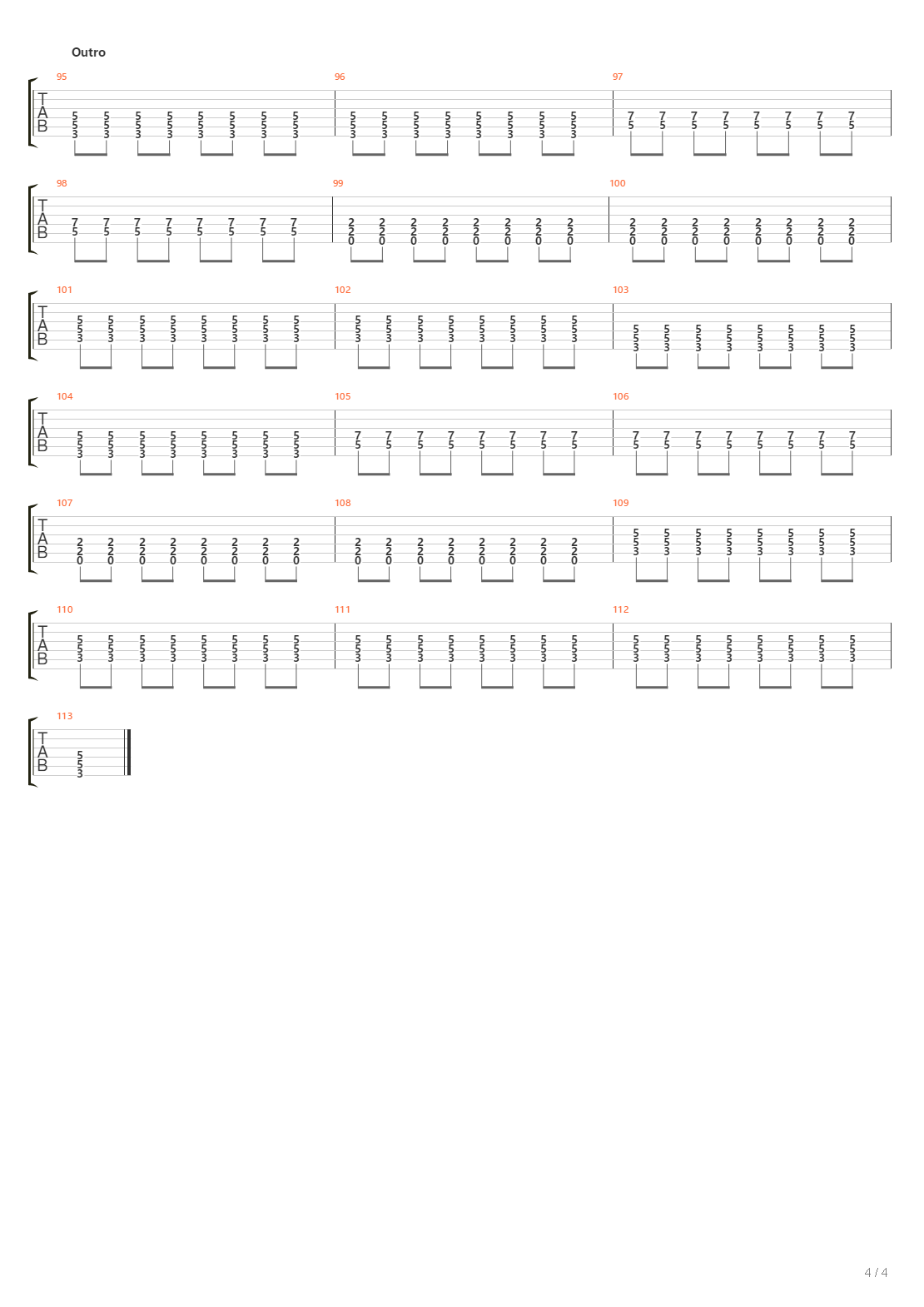 Tamis吉他谱