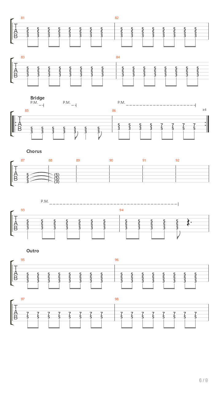 Tamis吉他谱