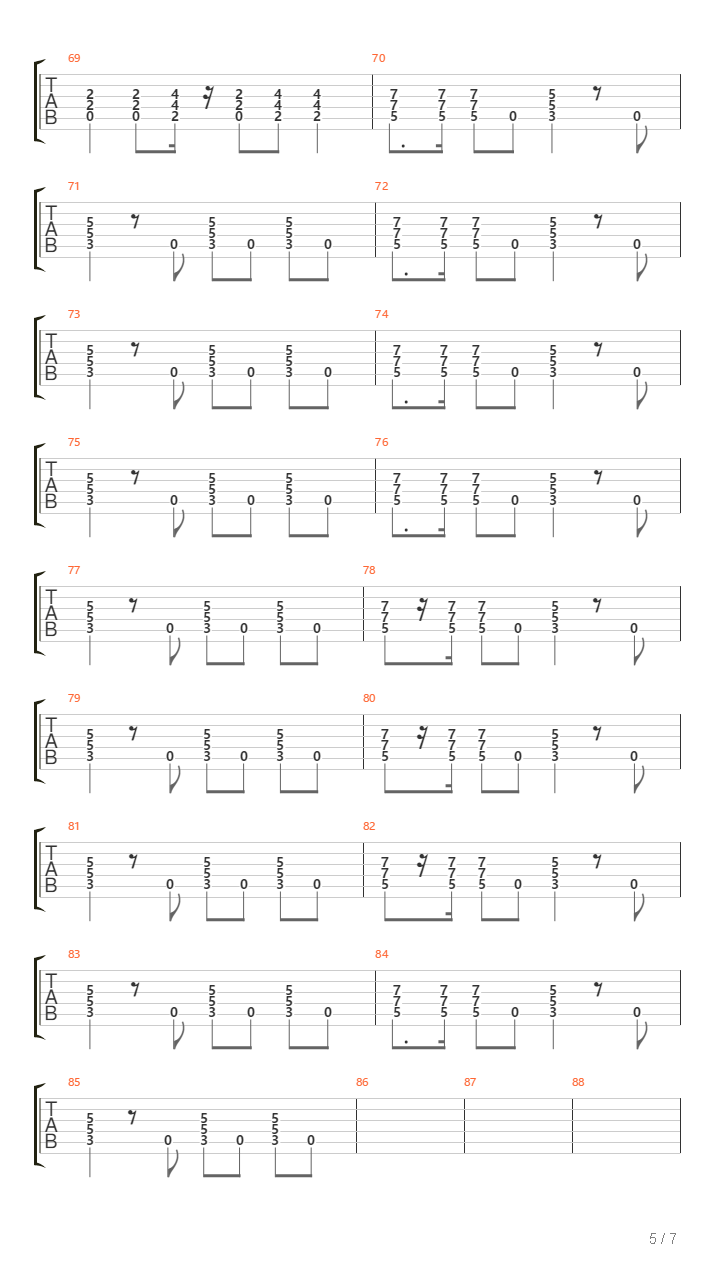 Paska Kaupunki吉他谱