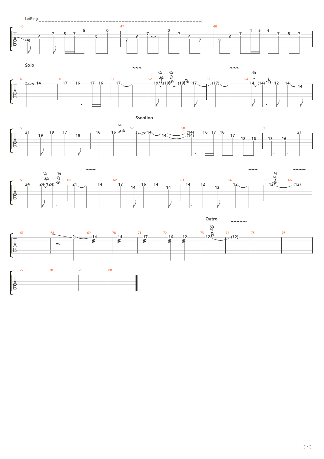 Comme Lair吉他谱