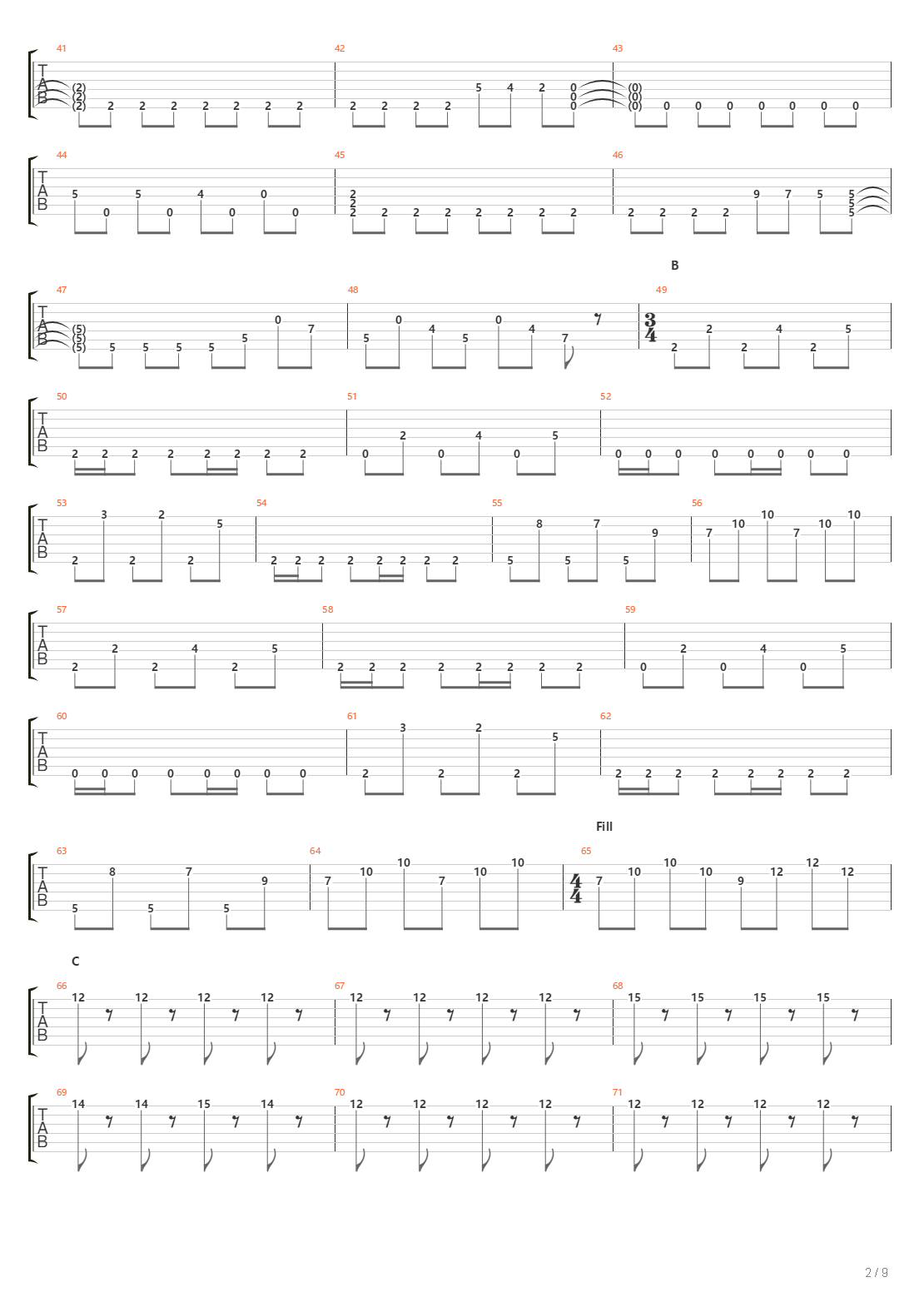 Crossing A Desert吉他谱