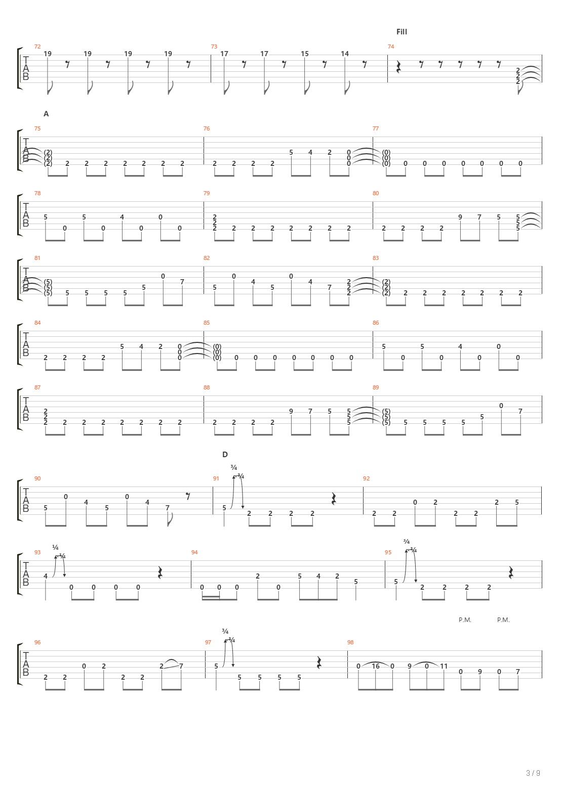 Crossing A Desert吉他谱