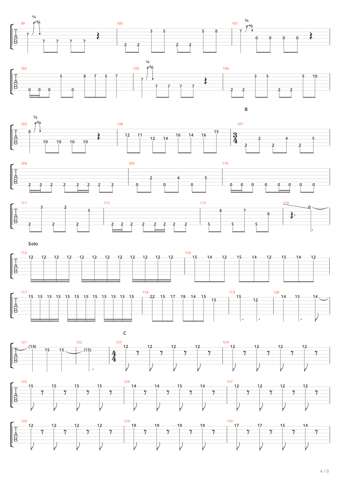 Crossing A Desert吉他谱