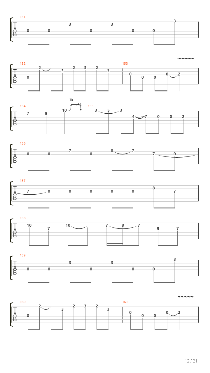 Crossing A Desert吉他谱