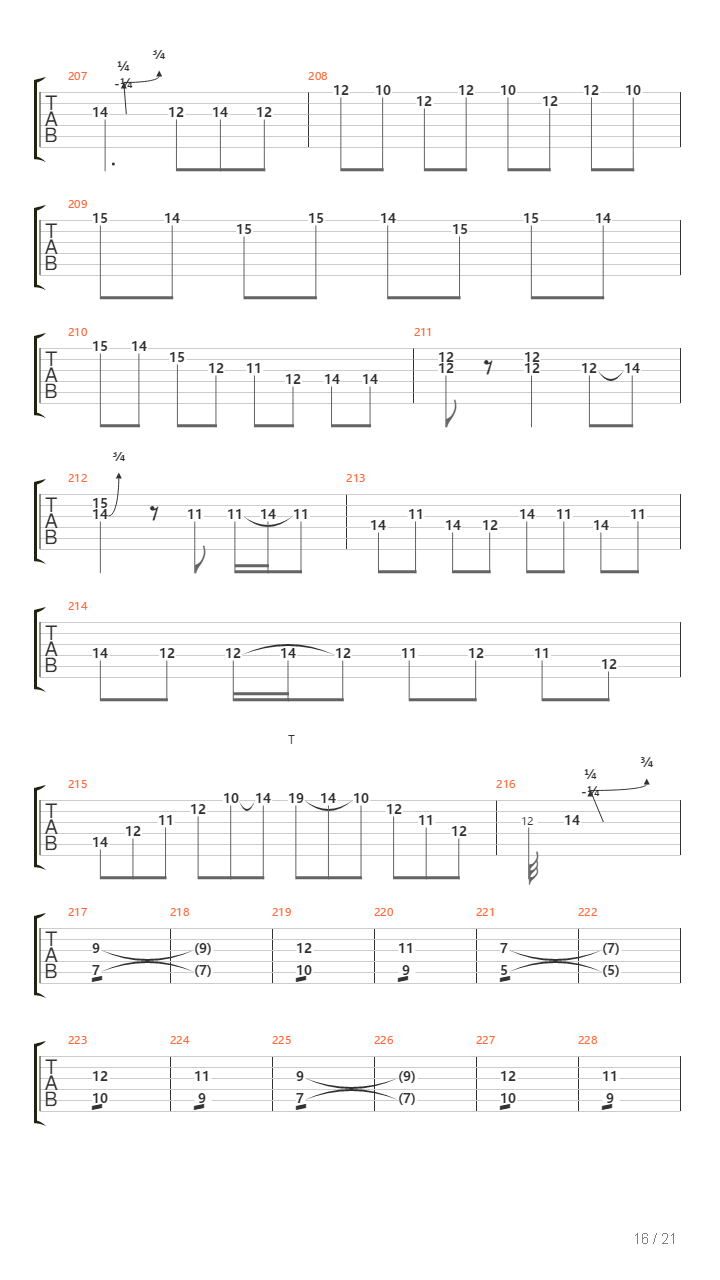 Crossing A Desert吉他谱