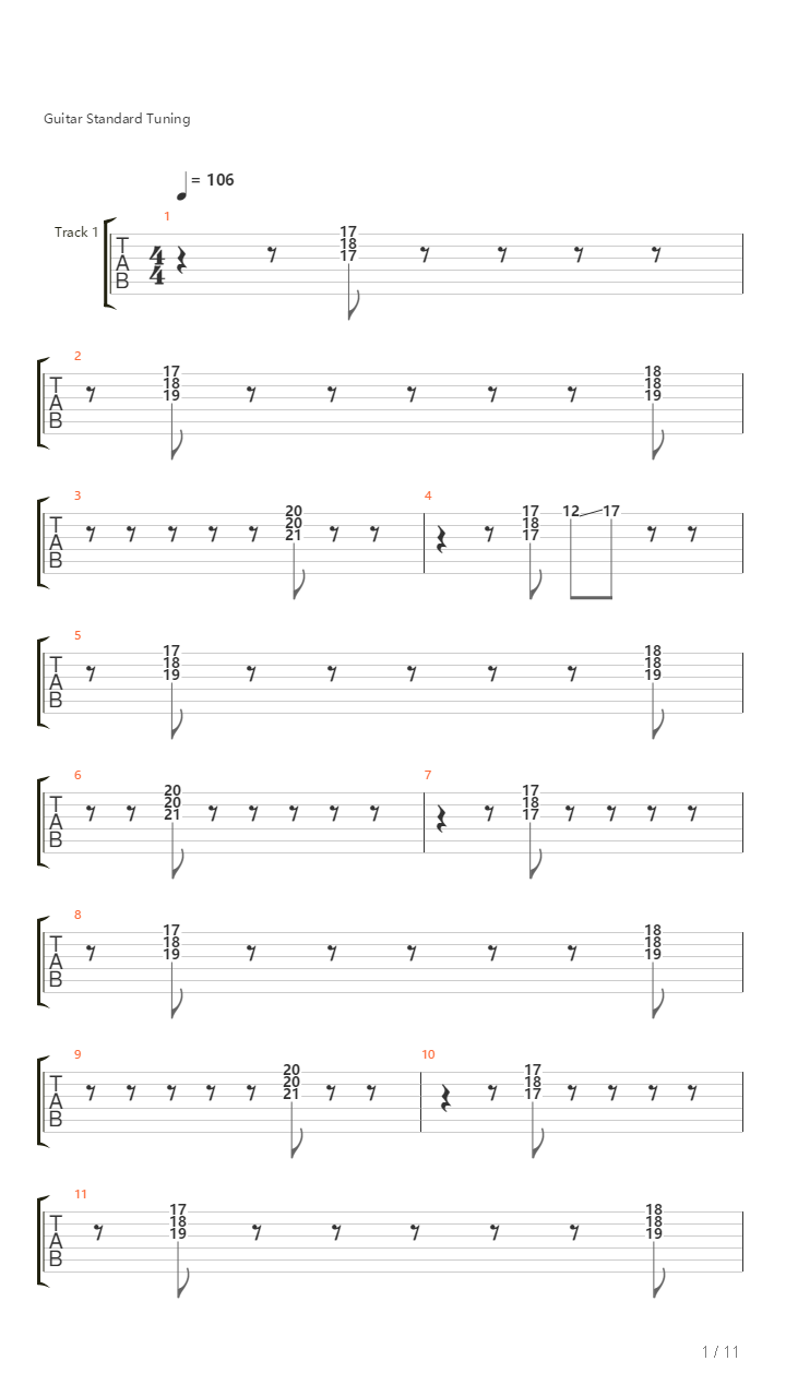 Lovesong For A Deadman吉他谱