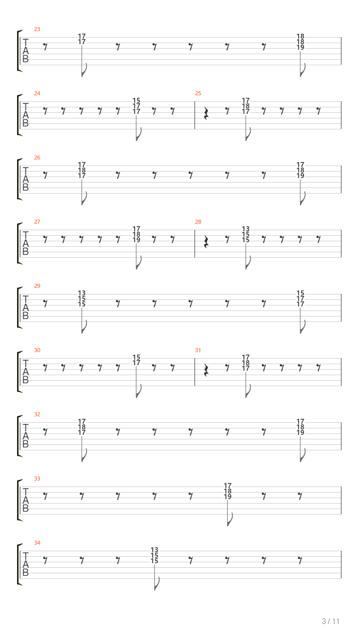 Lovesong For A Deadman吉他谱