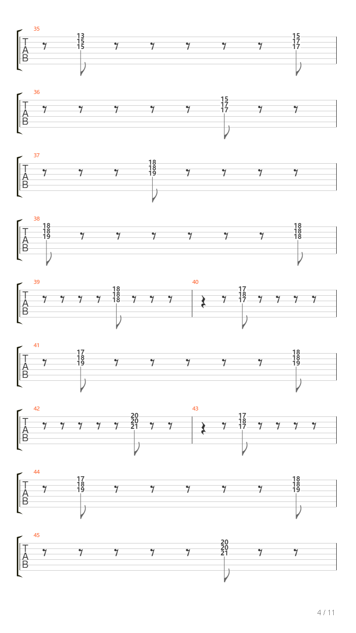 Lovesong For A Deadman吉他谱