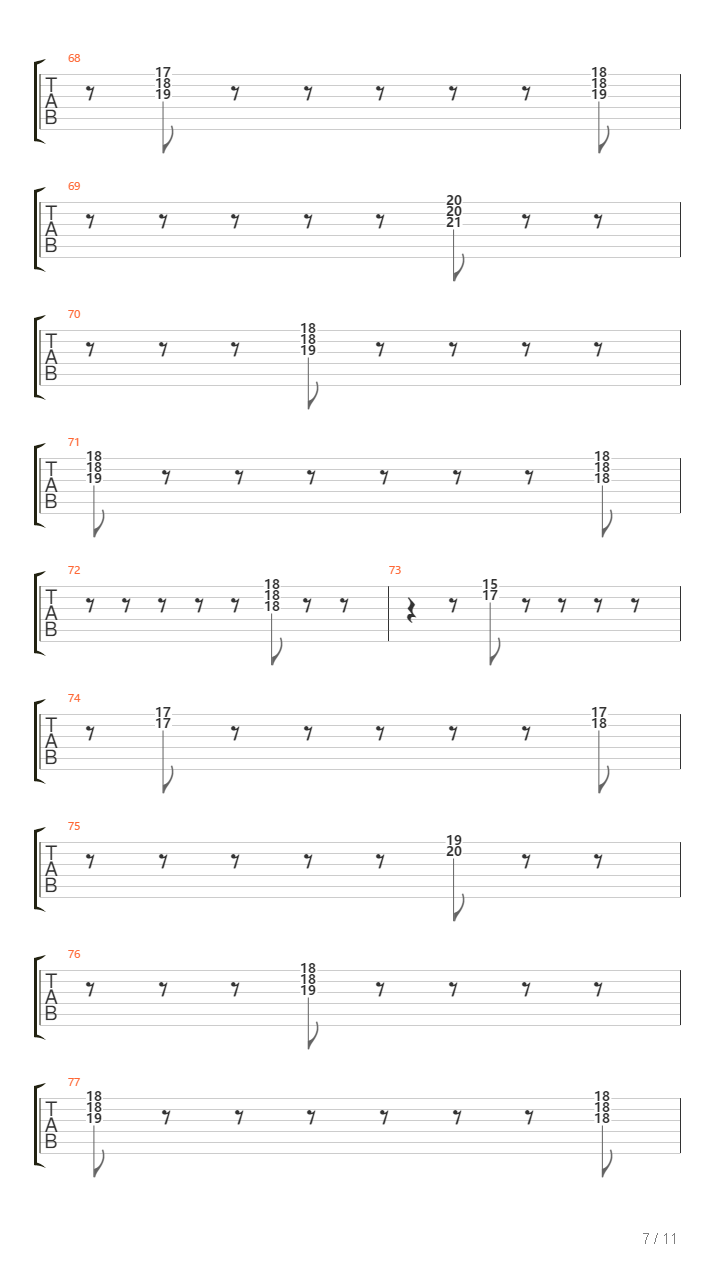 Lovesong For A Deadman吉他谱
