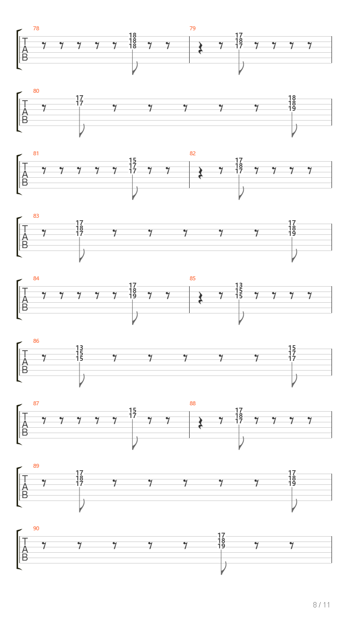 Lovesong For A Deadman吉他谱