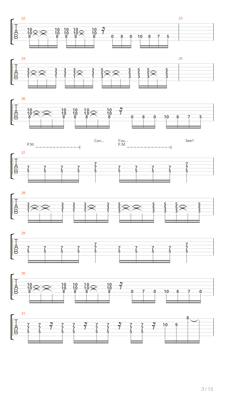 The Tormented吉他谱