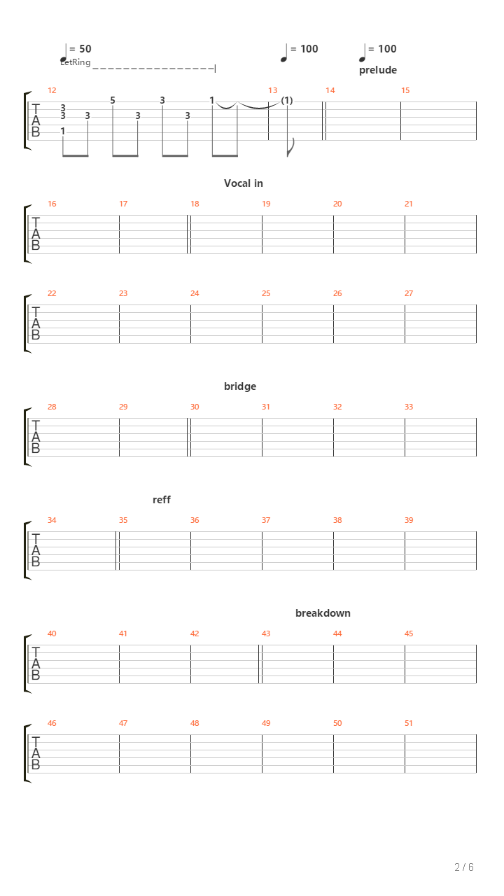 The Tormented吉他谱