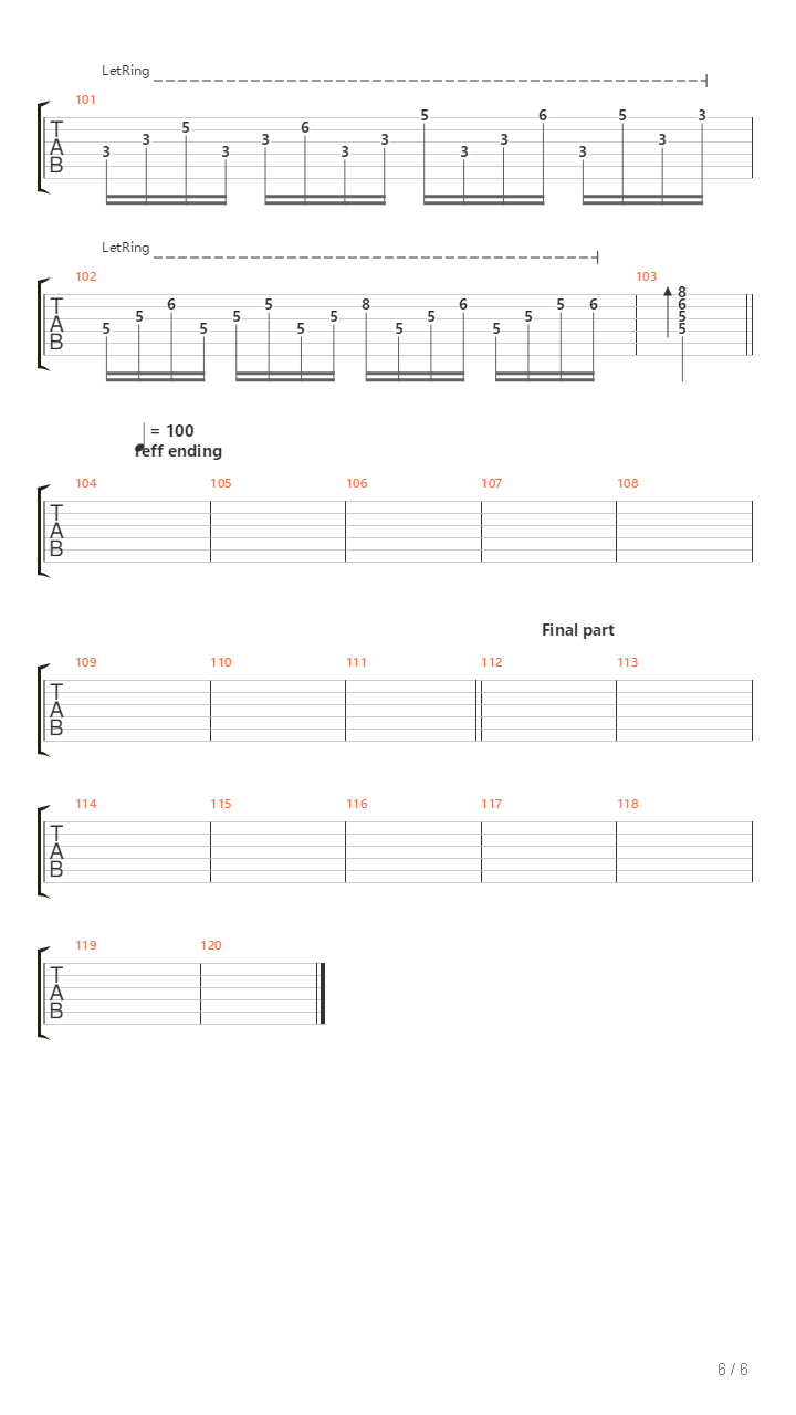 The Tormented吉他谱