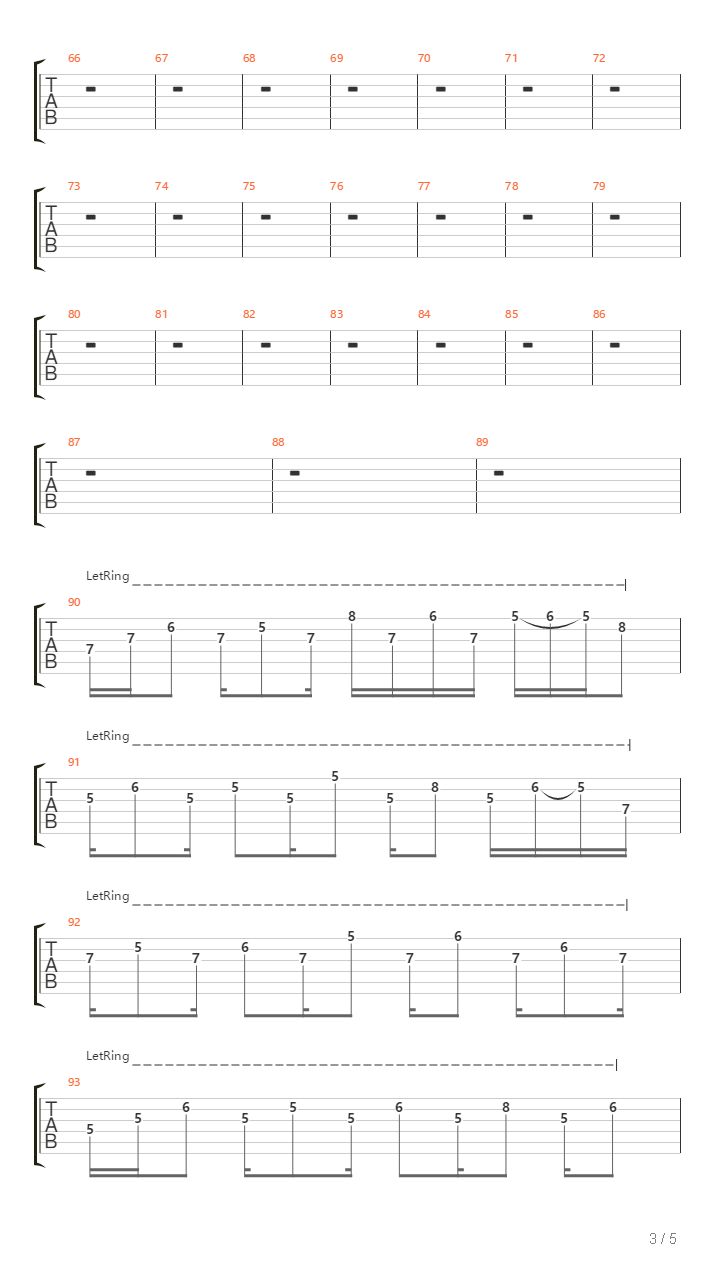 The Tormented吉他谱