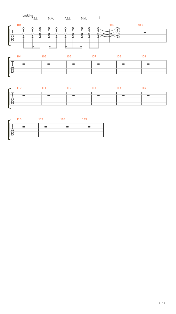 The Tormented吉他谱