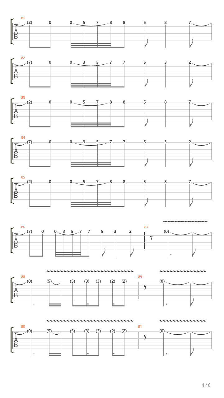 Ben吉他谱