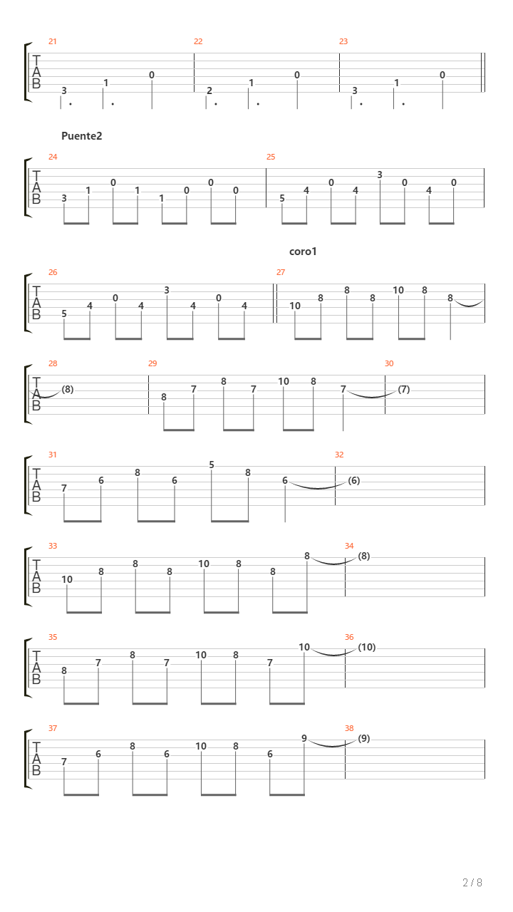 Zafiro吉他谱